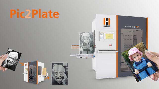 Logiciel Pic2Plate pour la gravure réflexe de lumière pour la machine CNC verticale Evolution 7405