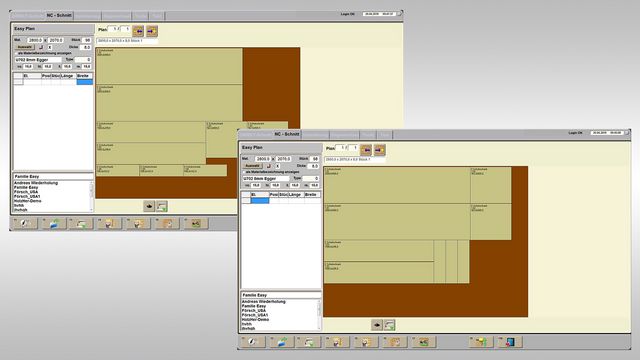 Le logiciel d'optimisation standard installé EASY-PLAN