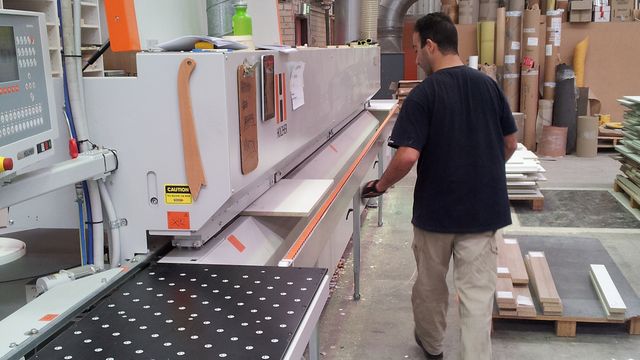 HOLZHER reference customer GOSA with edge banding machine HOLZHER reference customer GOSA with edge banding machine
