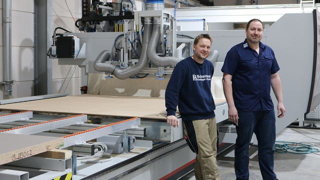 Customer reference K & M with the nesting CNC machining center Nextec 7735 Customer reference K & M with the nesting CNC machining center Nextec 7735