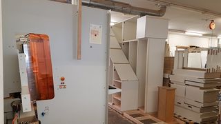 Vertical CNC machine from HOLZ-HER for cabinet processing