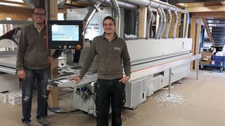 Loyal HOLZHER customer with LUMINA 1380 edgebander: Kobe in Reutlingen